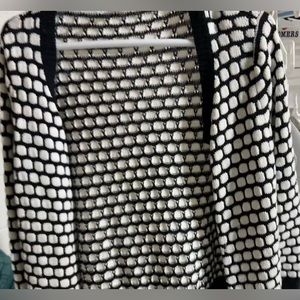 Black and white Chico’s Cardigan